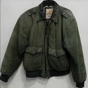 Green G-III Leather Jacket S